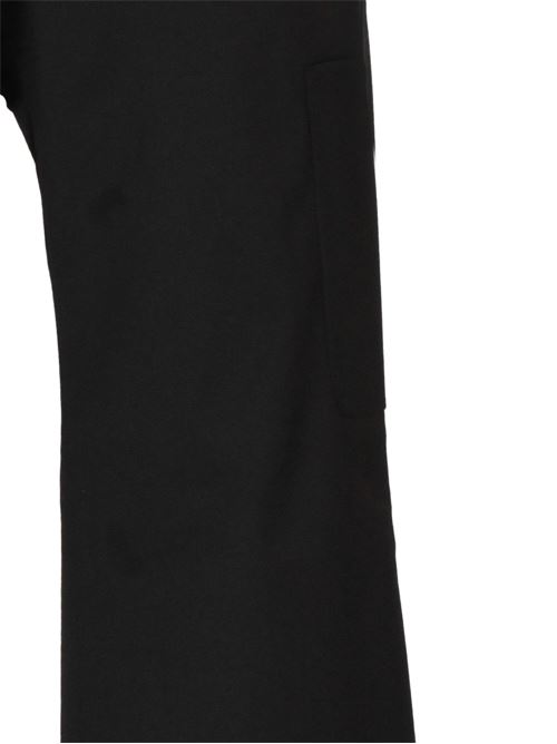 Black elasticated waist trousers PALM ANGELS | PMCA157R24FAB0011010